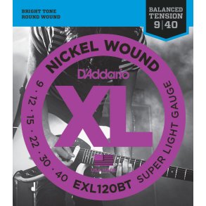 D'Addario EXL120BT, 009 - 040 (Balanceret)